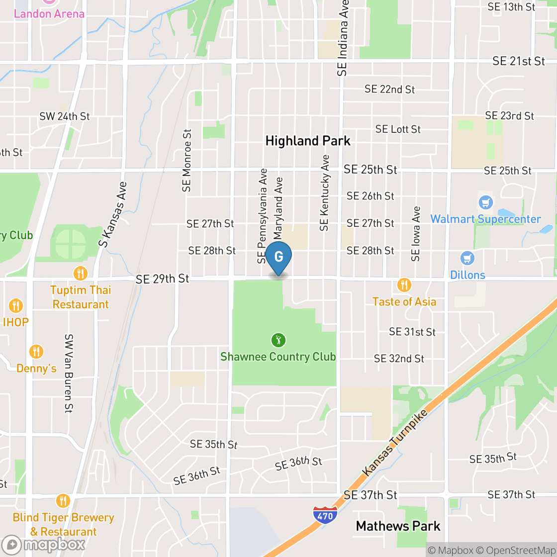 Map of Shawnee Country Club