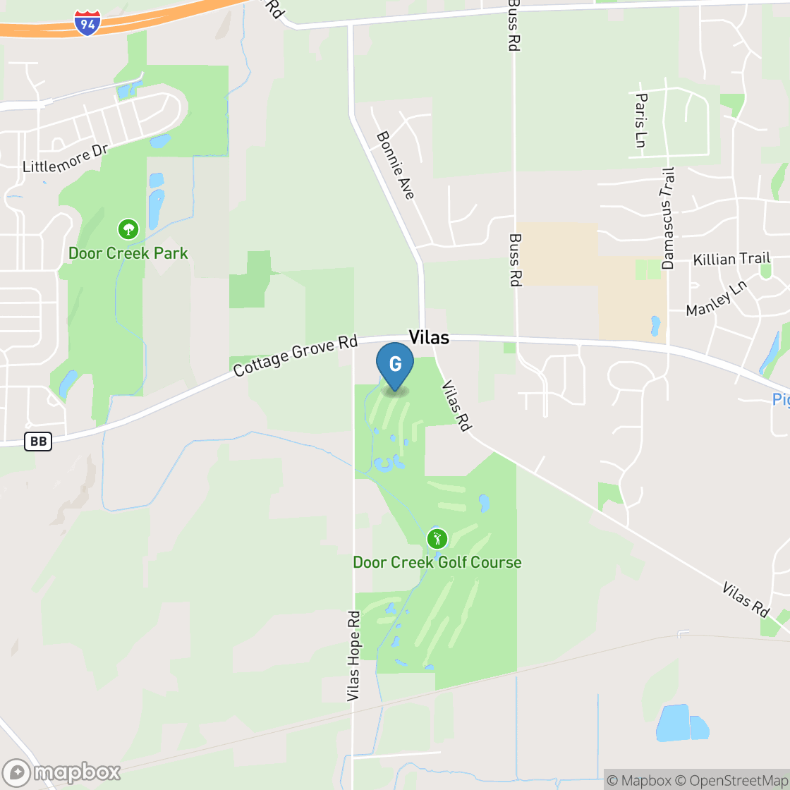 Map of Door Creek Golf Course