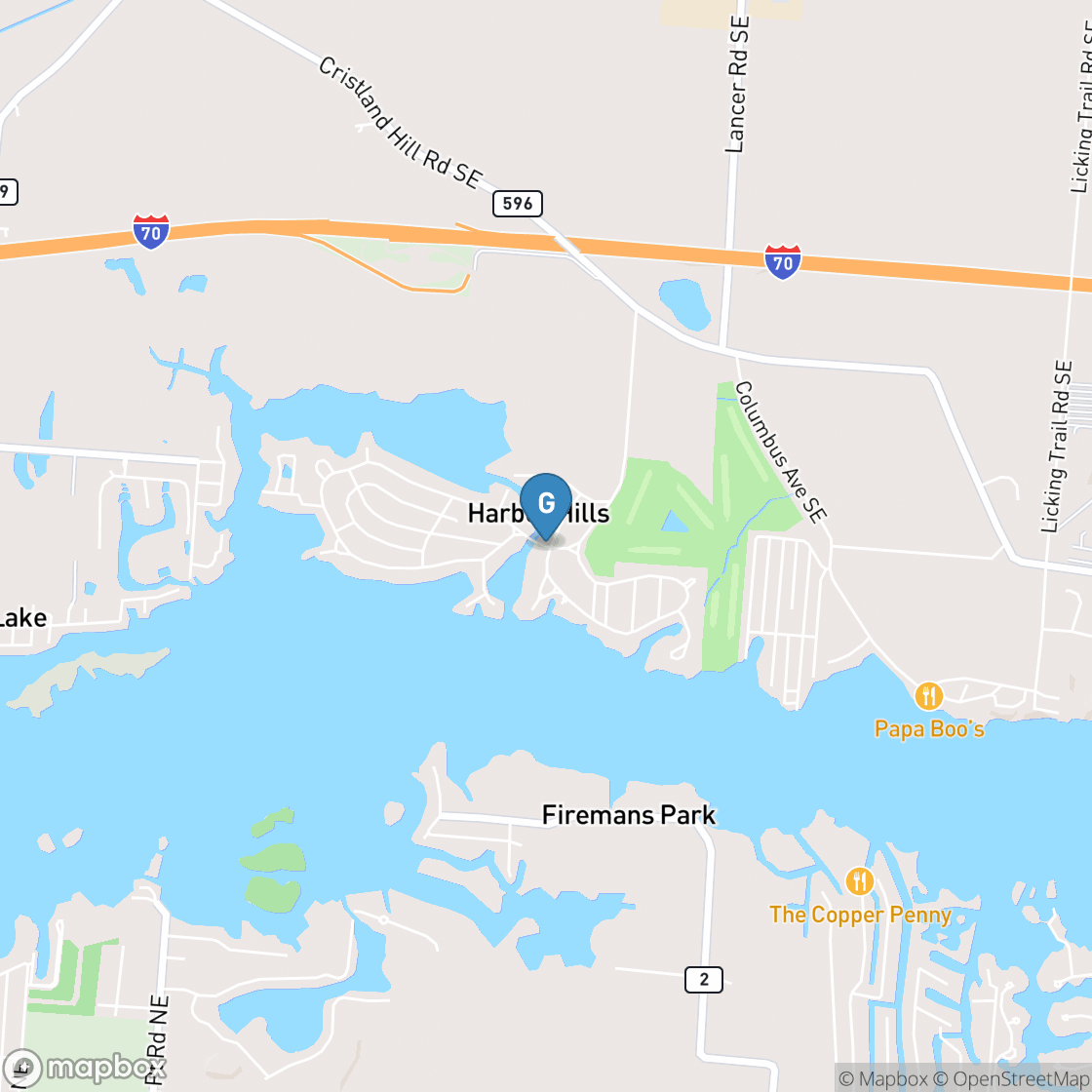 Map of Harbor Hills Country Club