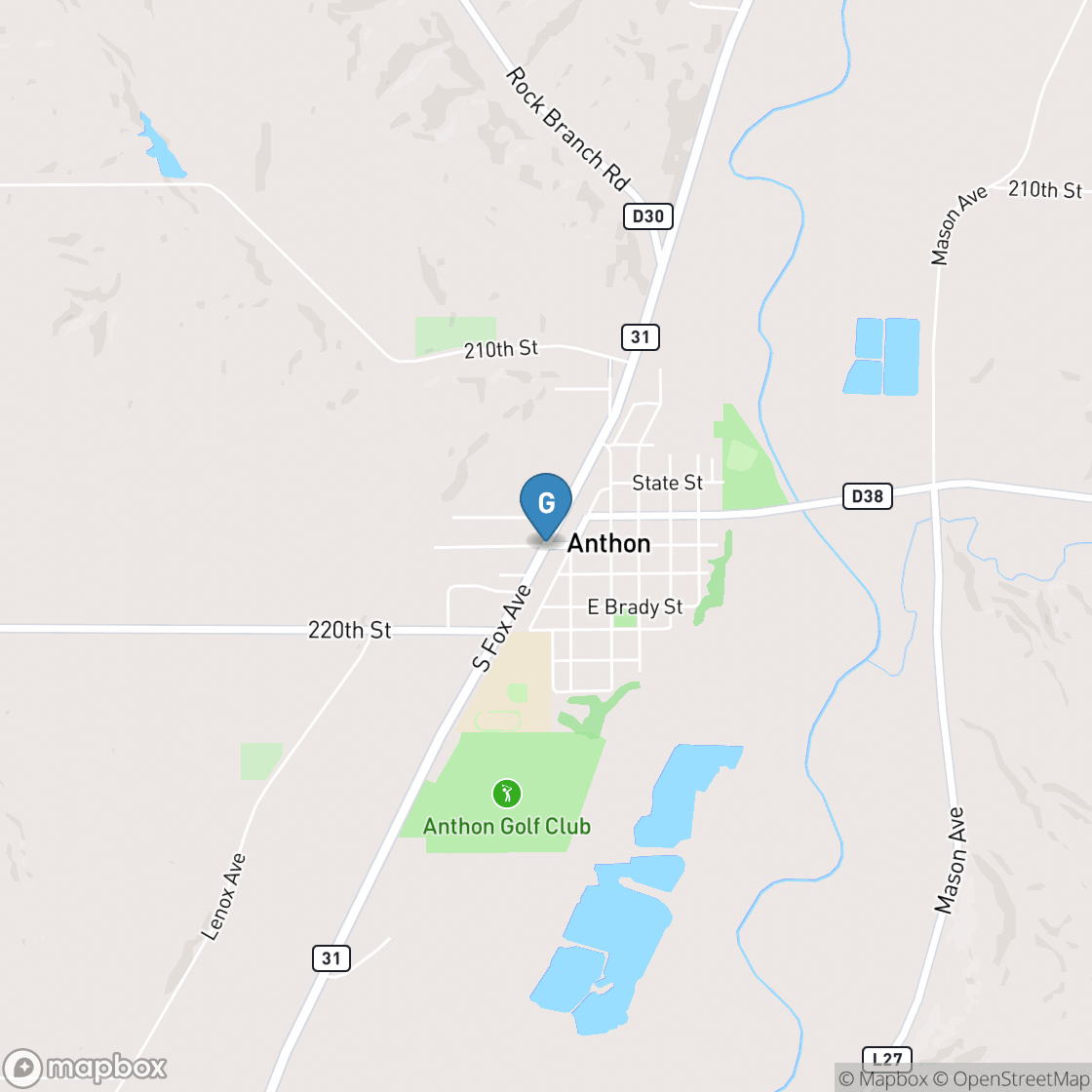 Map of Anthon Community Golf Course