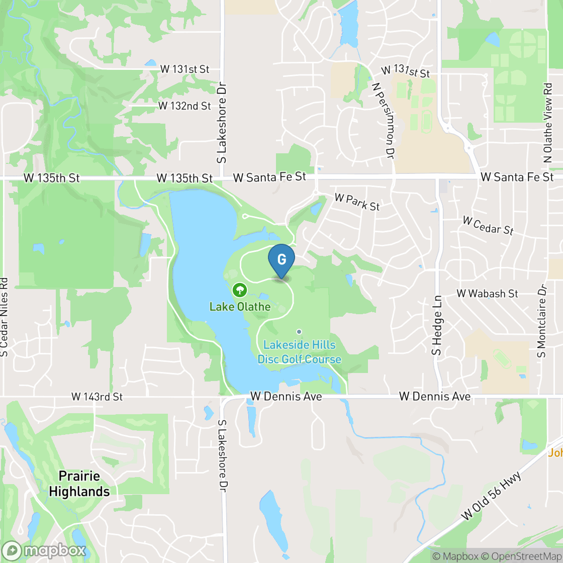 Map of Lakeside Hills Golf Course