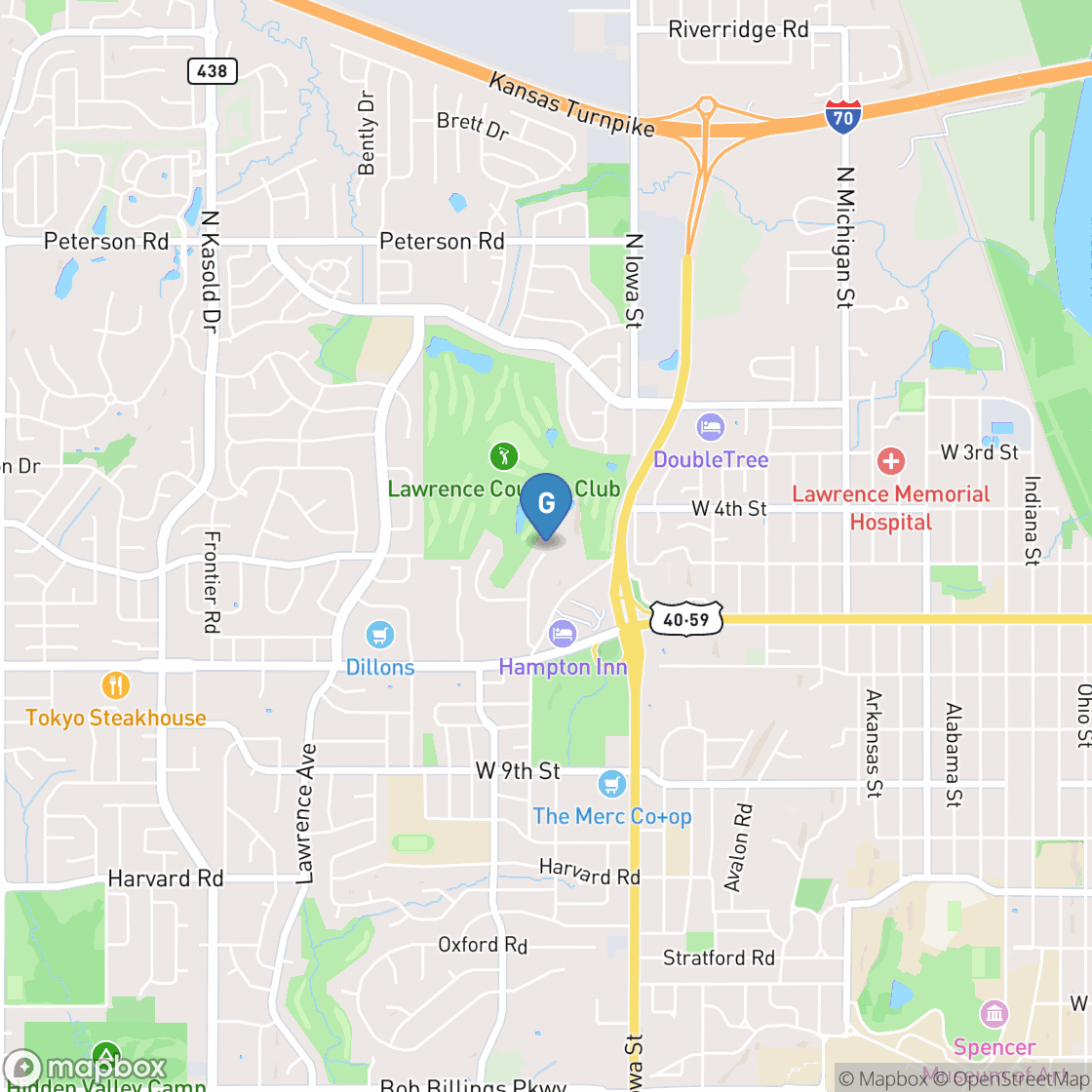 Map of Lawrence Country Club