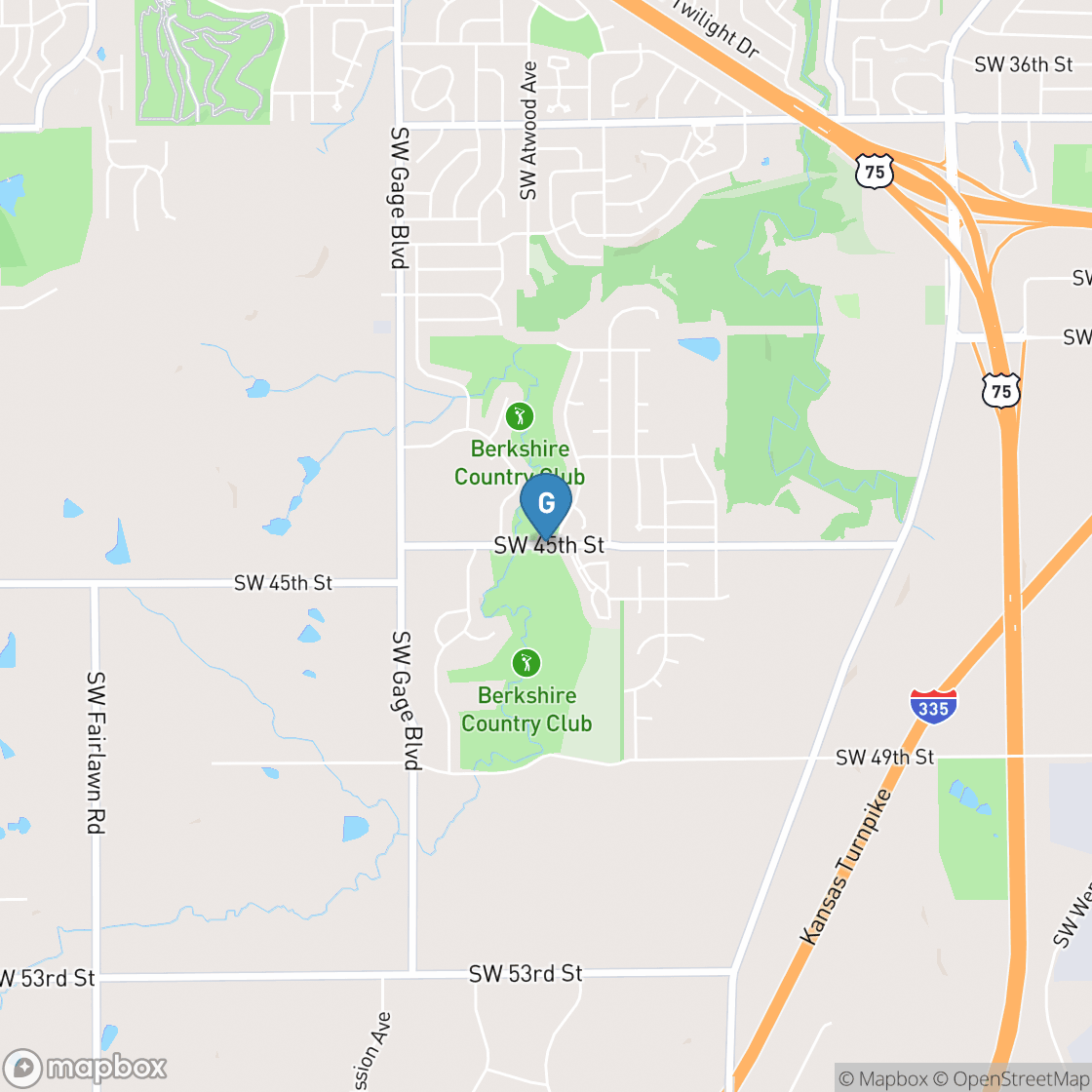 Map of Berkshire Country Club