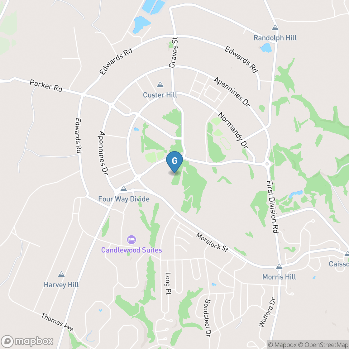 Map of Custer Hill Golf Course