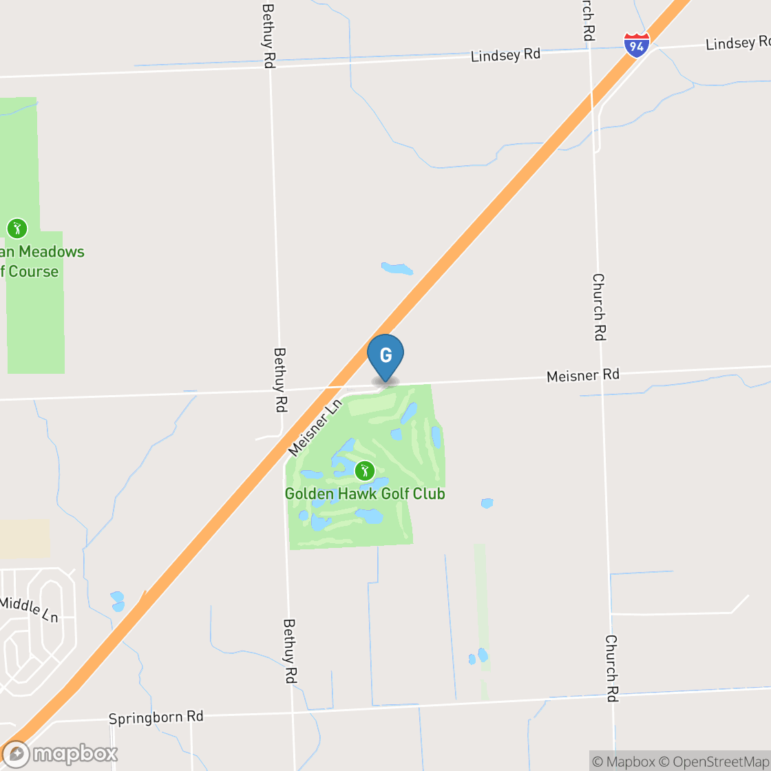 Map of Golden Hawk Golf Club