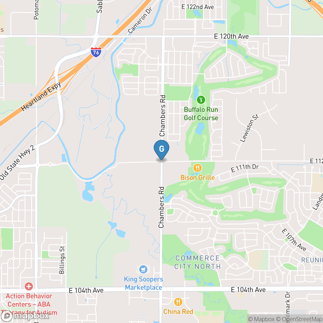 Map of Buffalo Run Golf Course