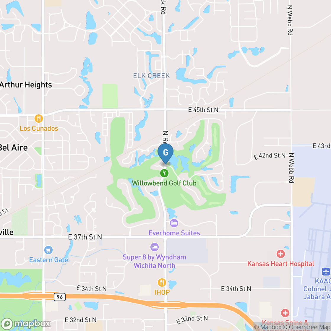 Map of Willowbend Golf Club