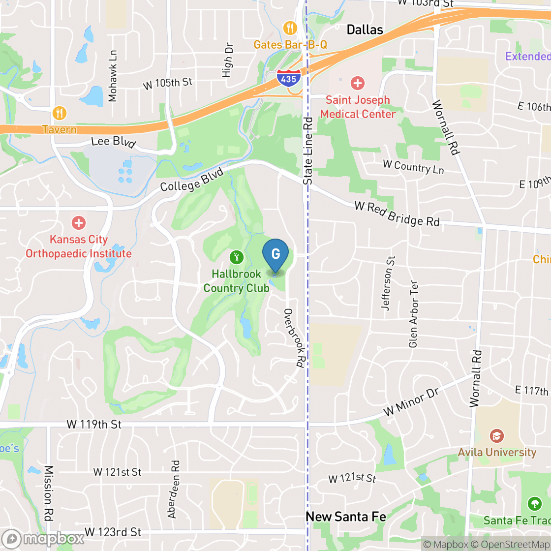 Map of Hallbrook Country Club