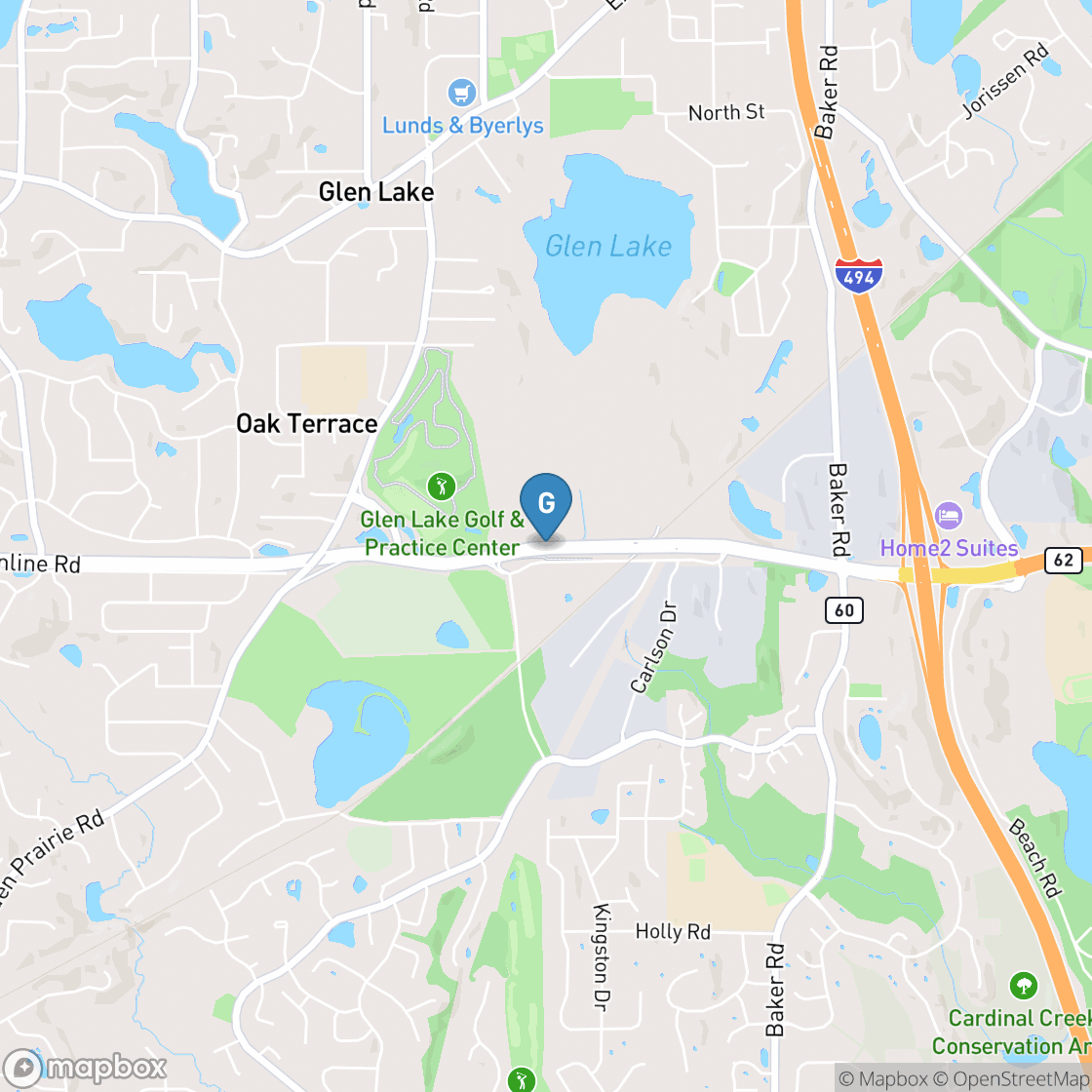 Map of Glen Lake Golf Course