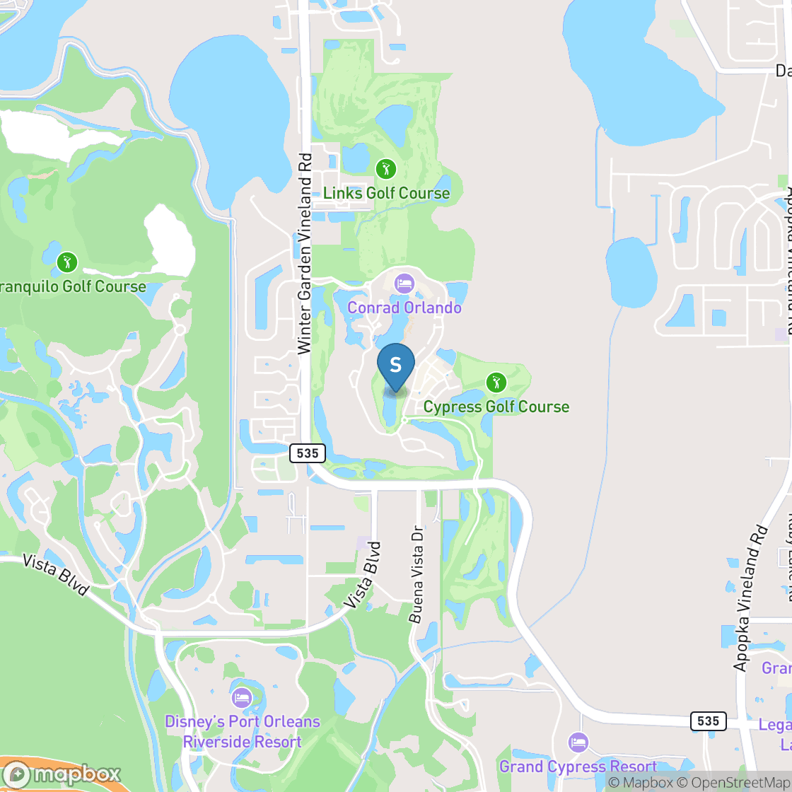 Map of Grand Cypress: South Course