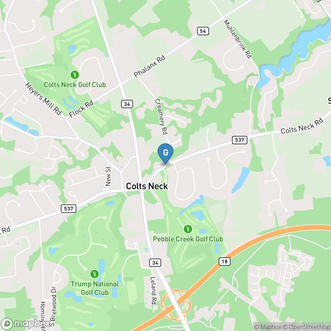 Map of Pebble Creek Golf Club