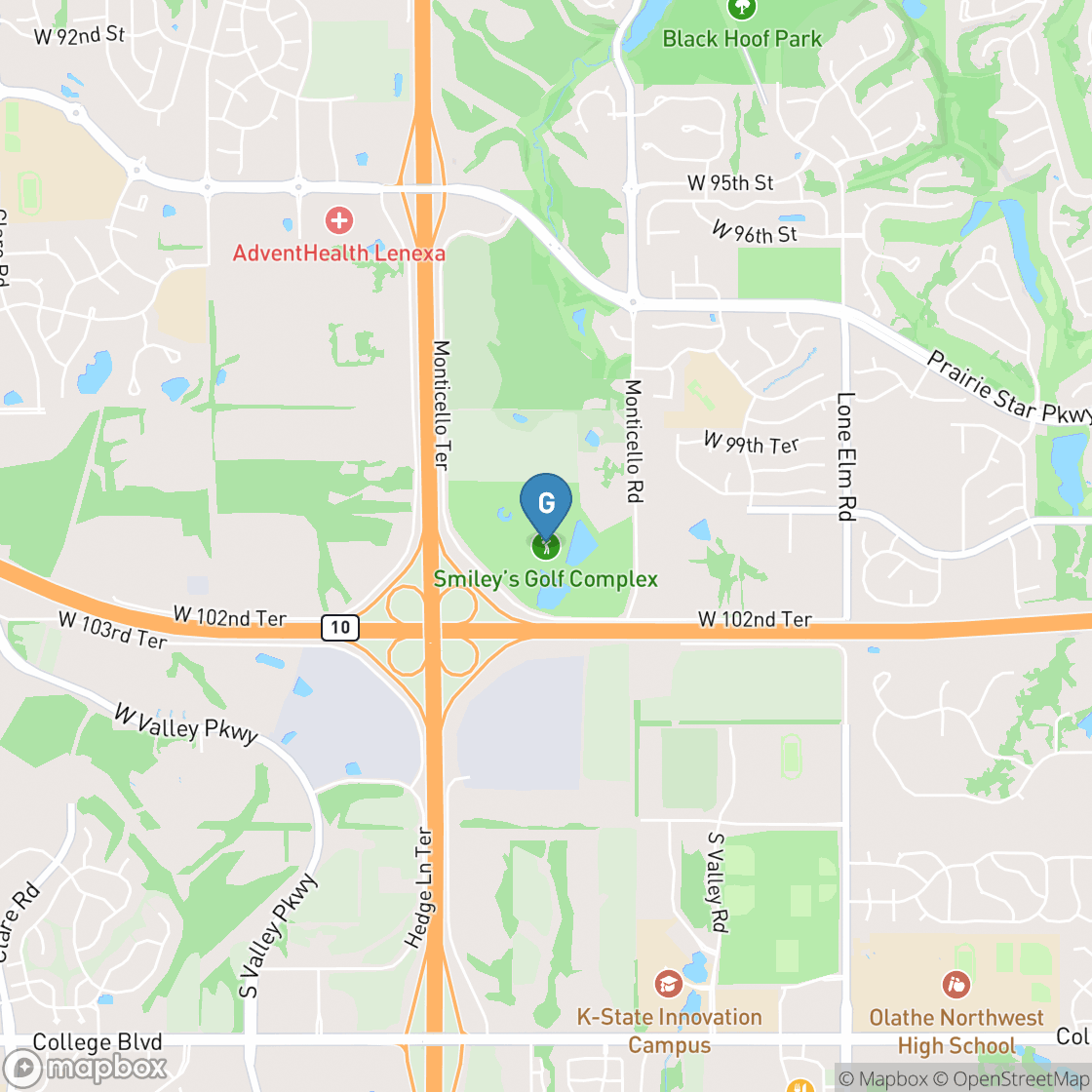 Map of Smiley's Golf Complex