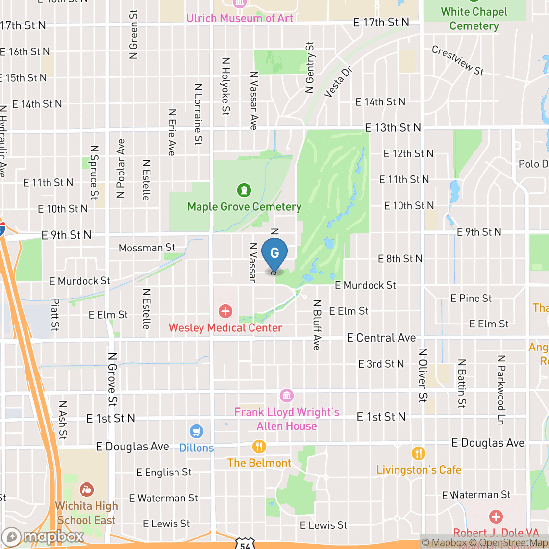 Map of MacDonald Golf Course