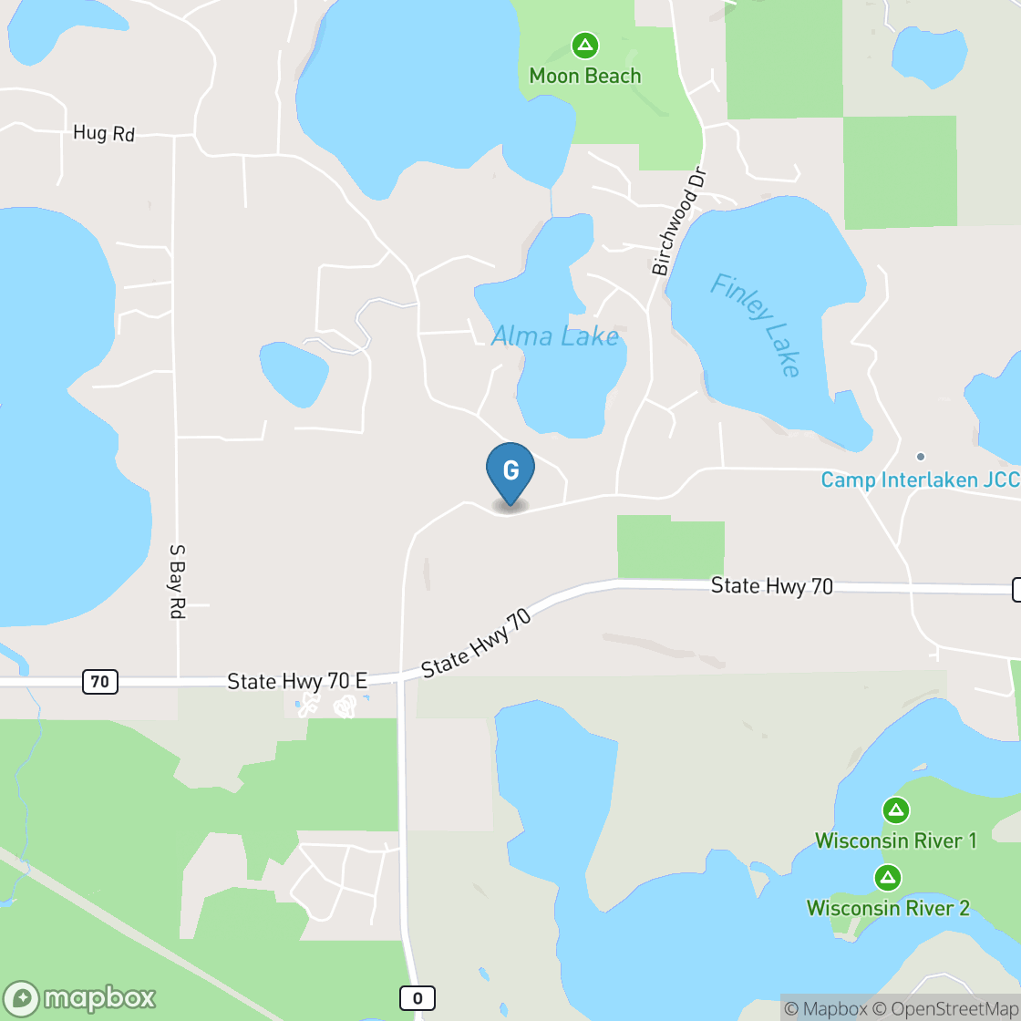 Map of St. Germain Municipal Golf Club