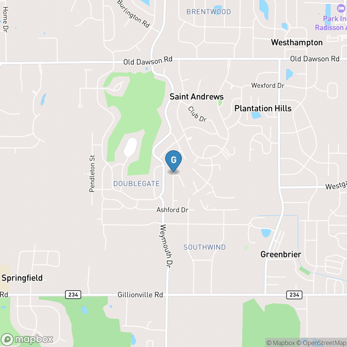 Map of Albany Golf Club