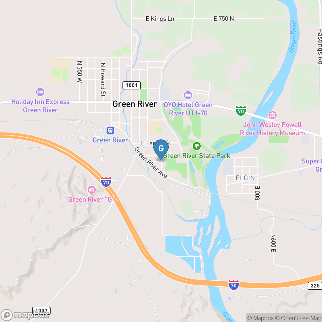 Map of Green River Golf Course