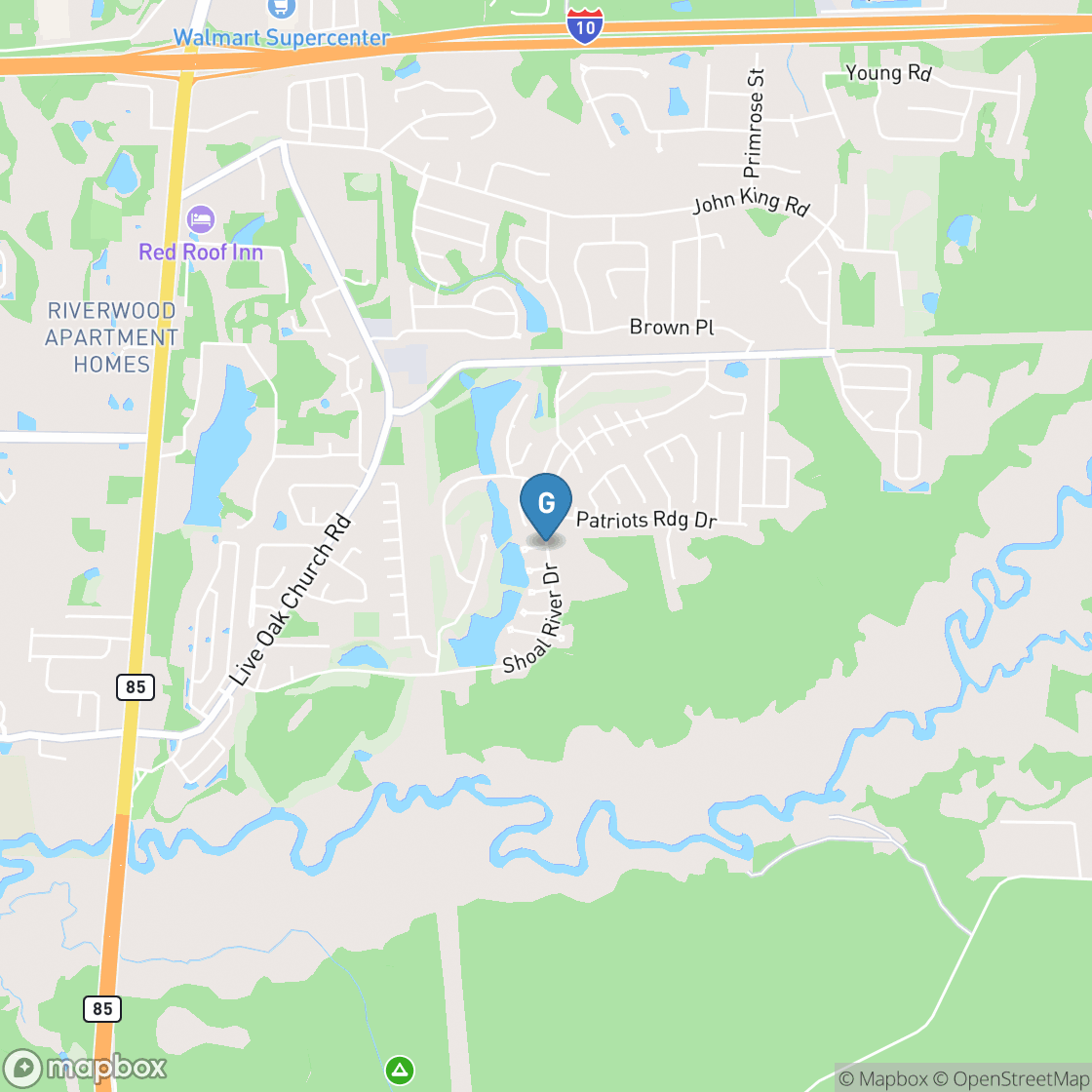 Map of Shoal River Country Club