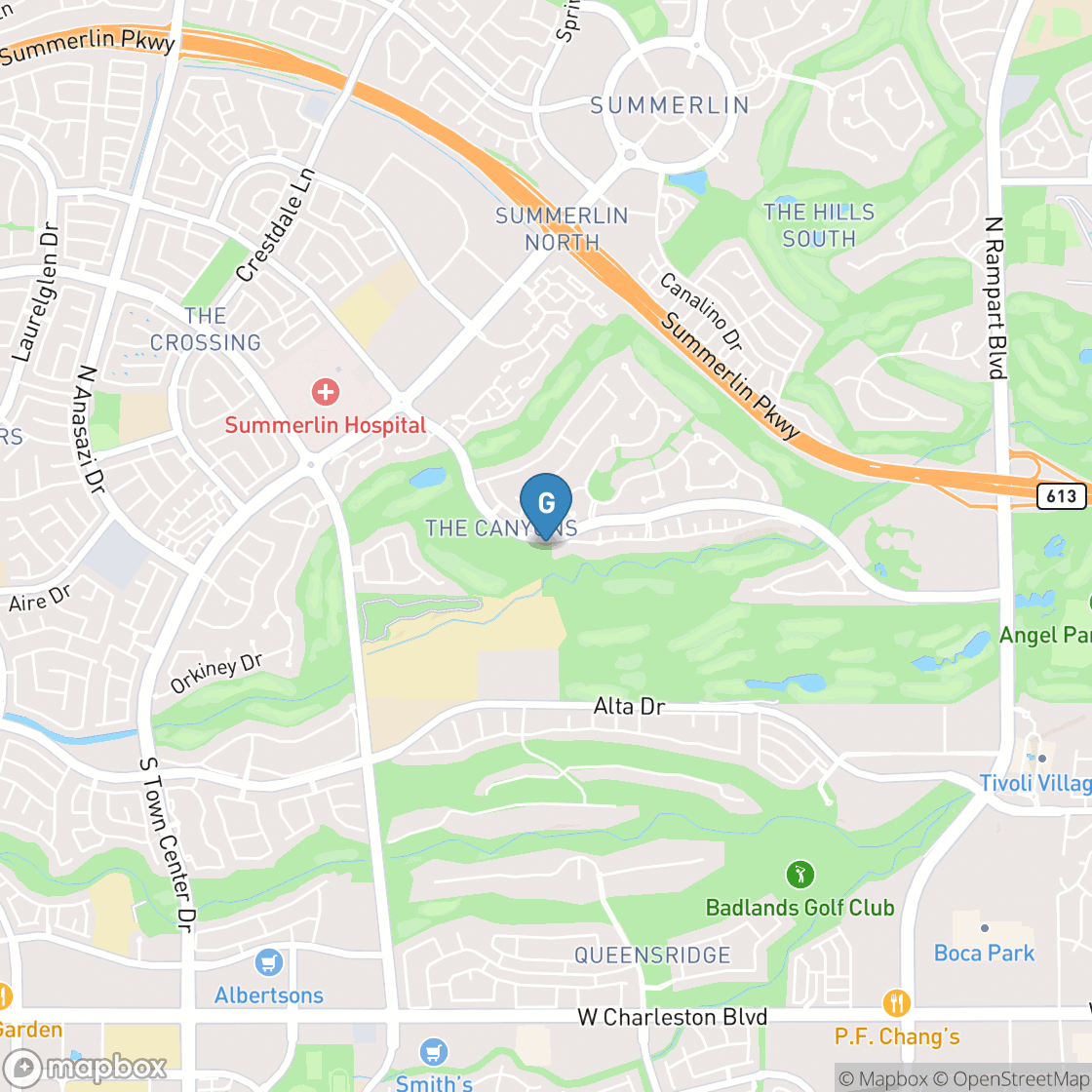 Map of TPC Las Vegas