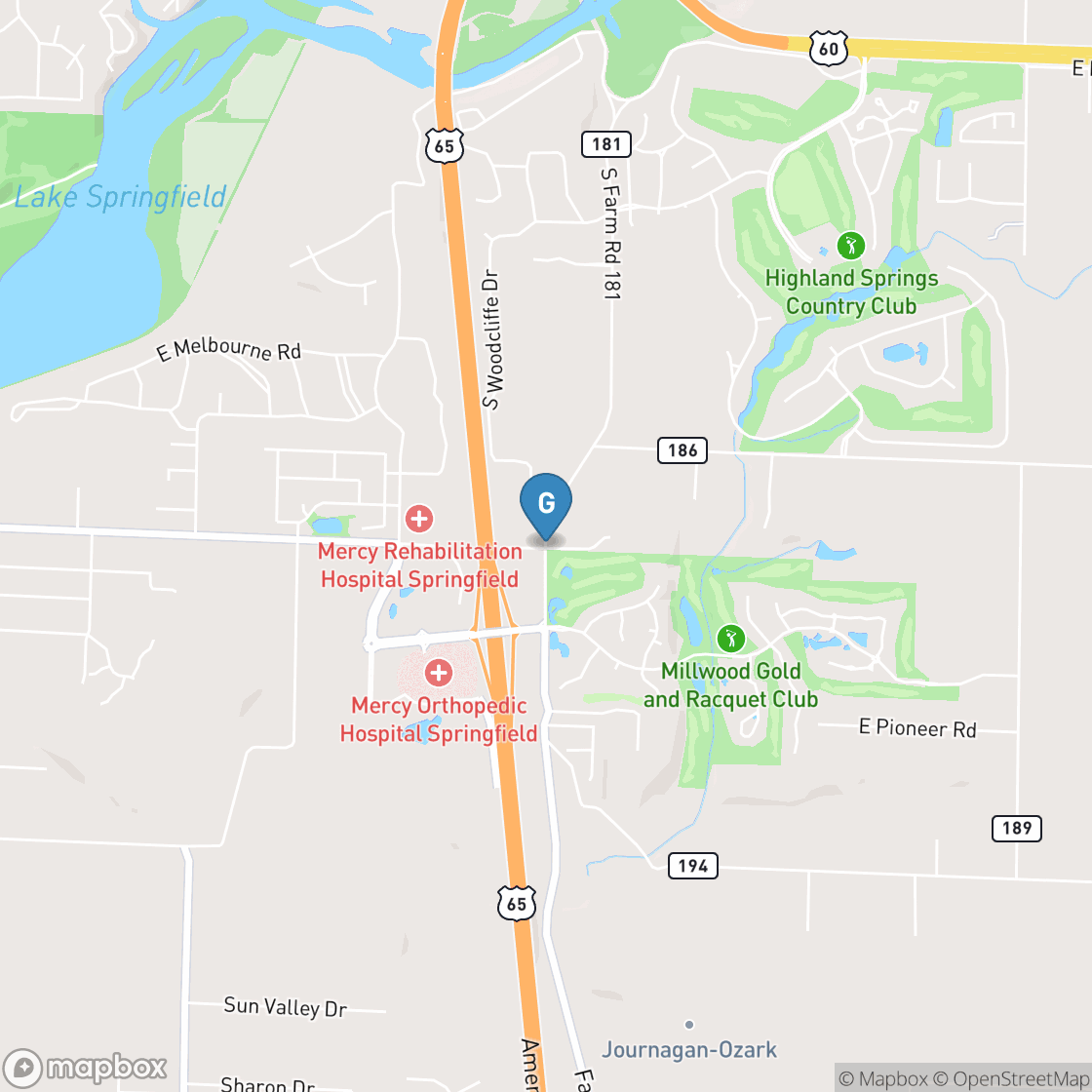 Map of Millwood Golf & Racquet Club