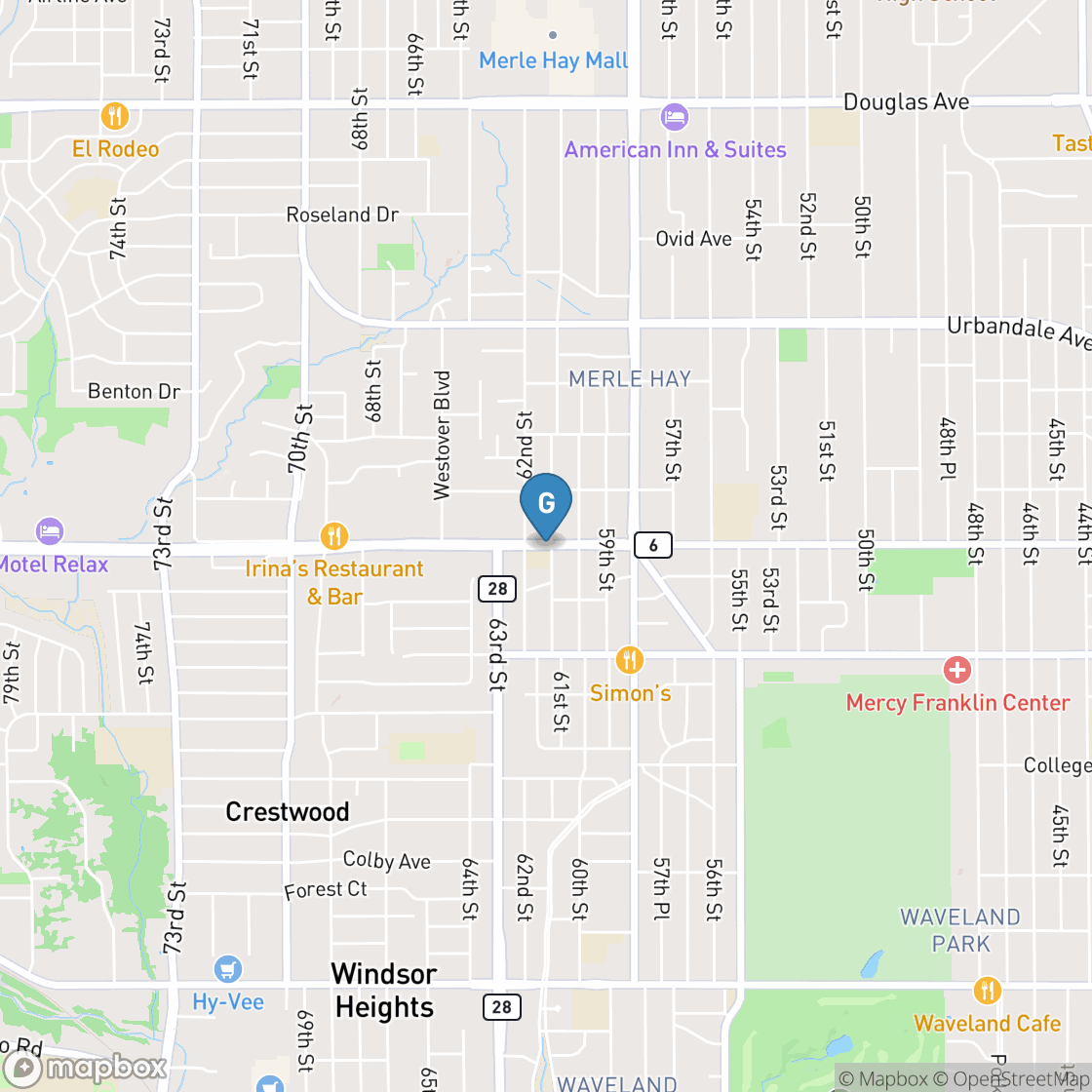 Map of Eagle Springs Golf Club