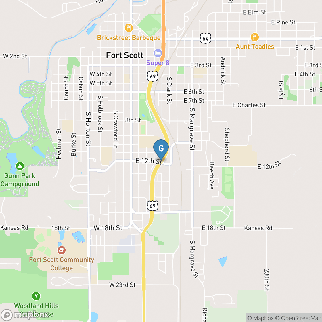 Map of Fort Scott Country Club