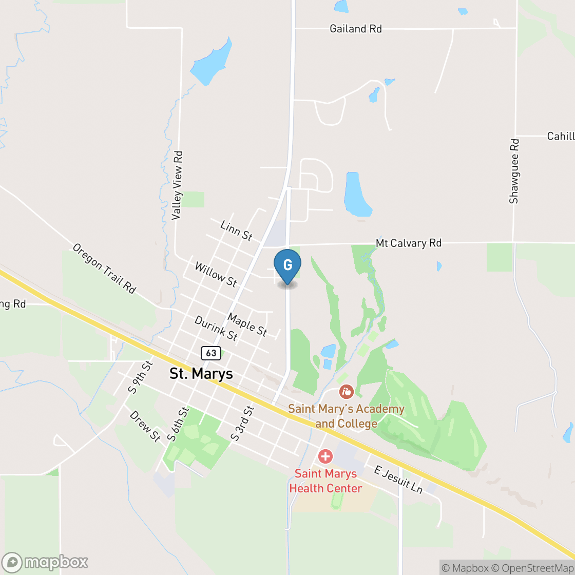 Map of St.Marys Public Golf Course