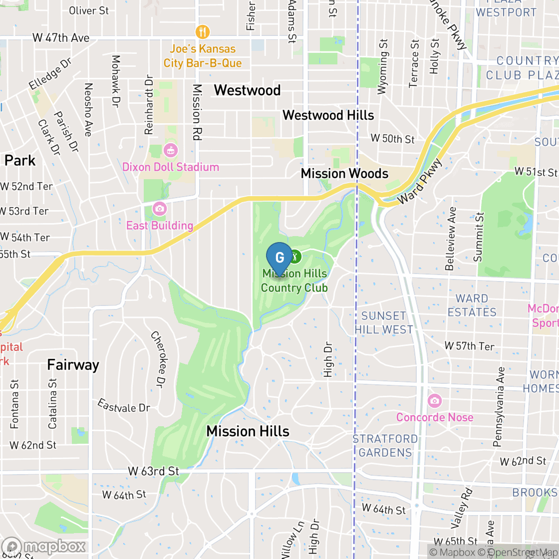 Map of Mission Hills Country Club