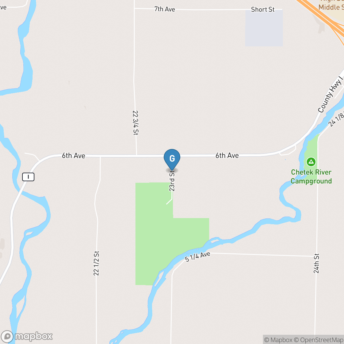 Map of Sioux Creek Golf Course