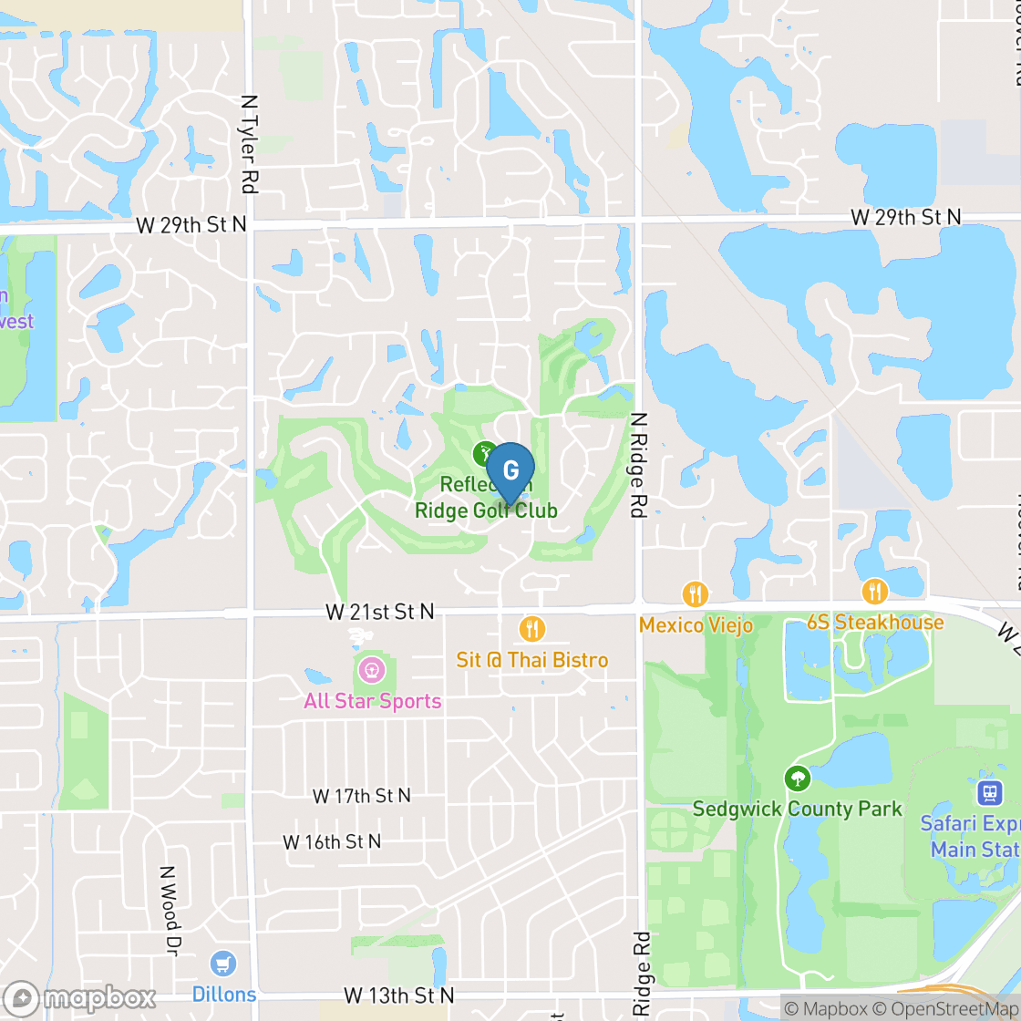 Map of Reflection Ridge Golf Club