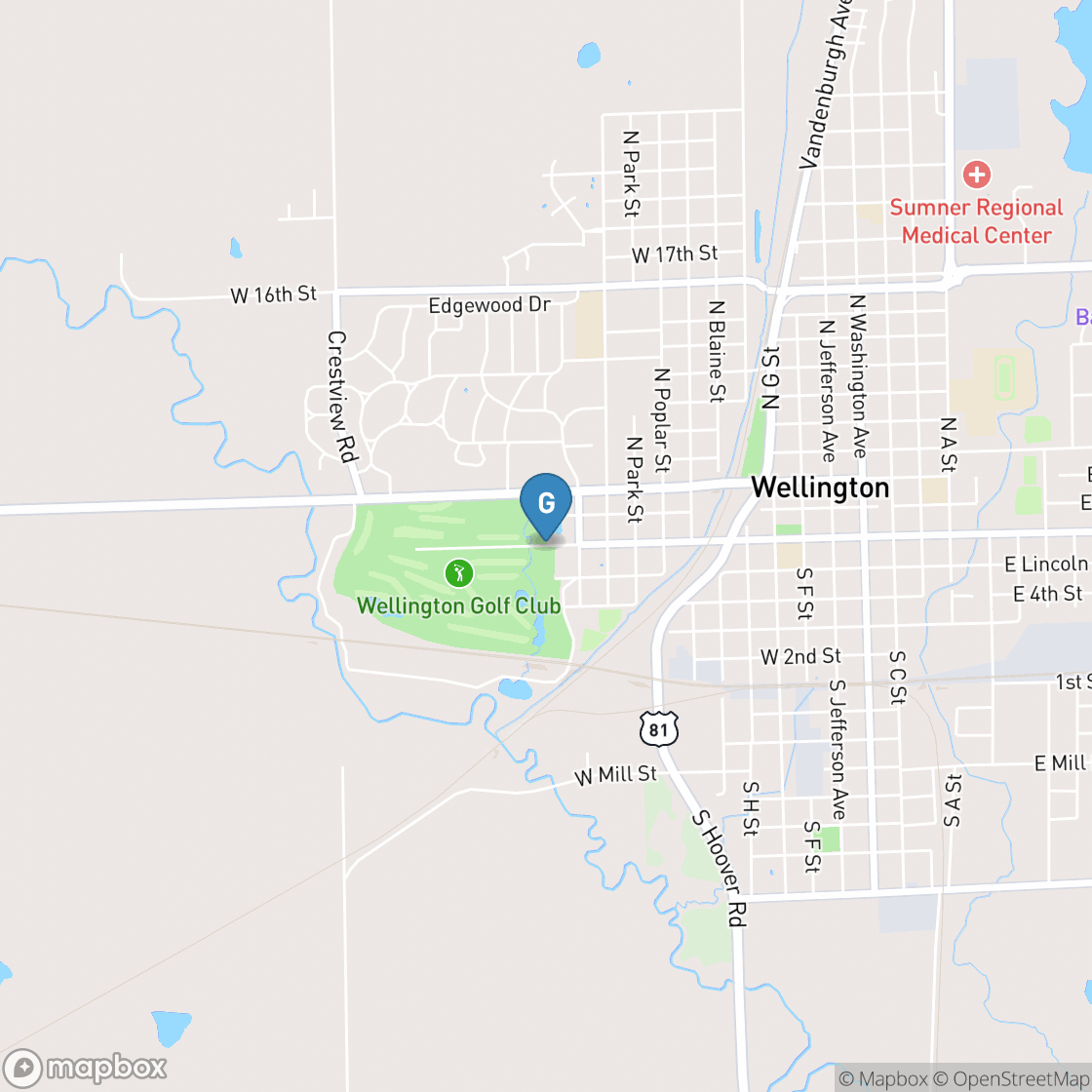 Map of Wellington Golf Club