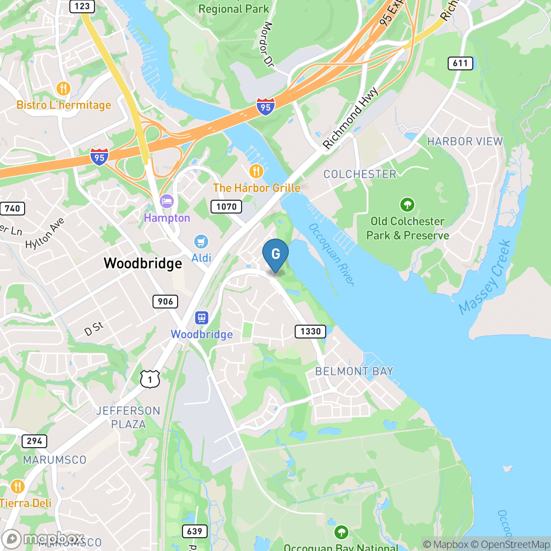 Map of The Ospreys Golf Club at Belmont Bay