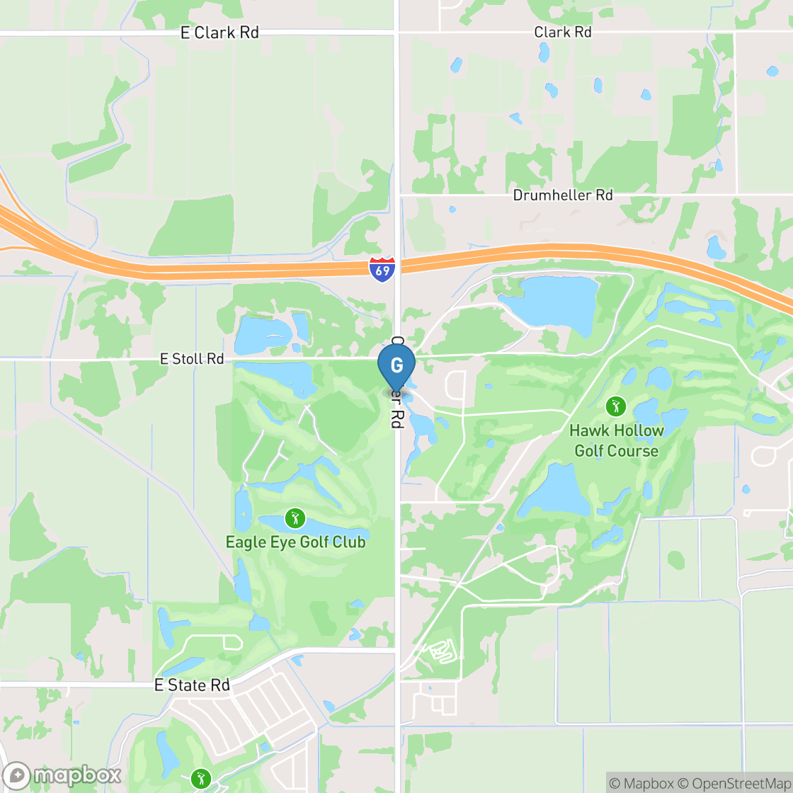 Map of Hawk Hollow Golf Course