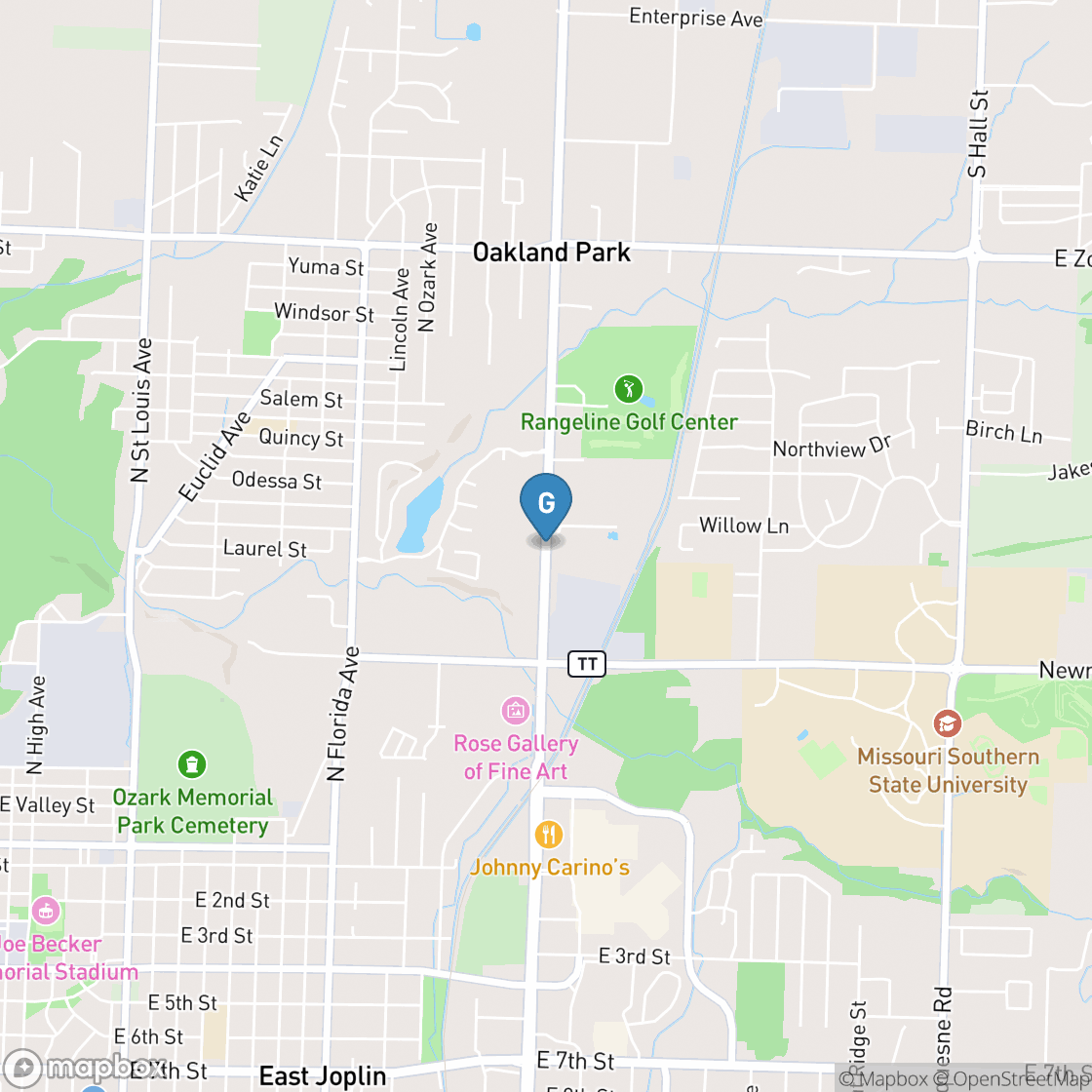 Map of Range Line Golf Course