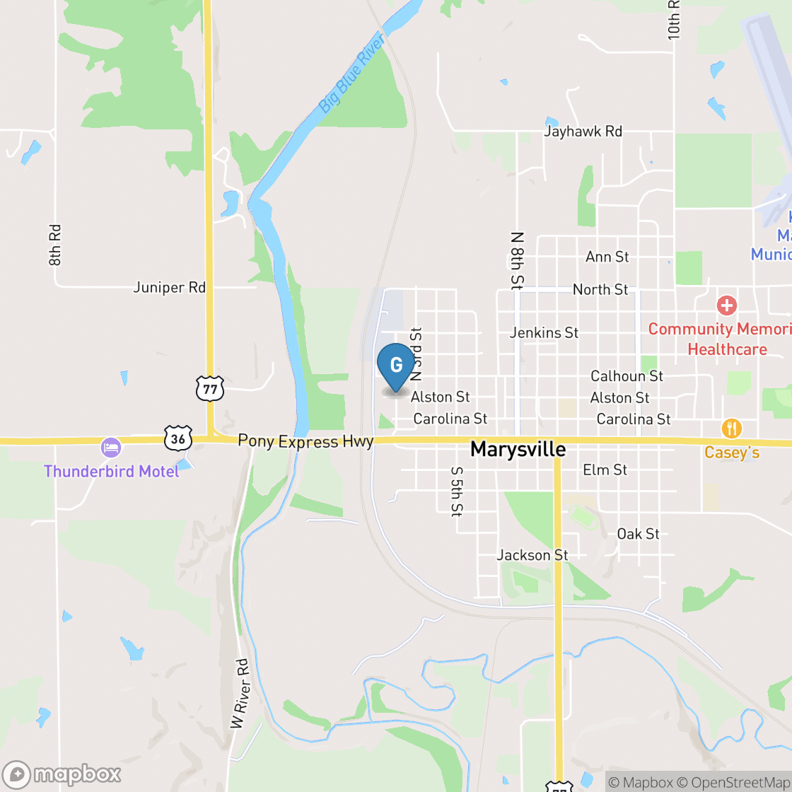 Map of Marysville Country Club