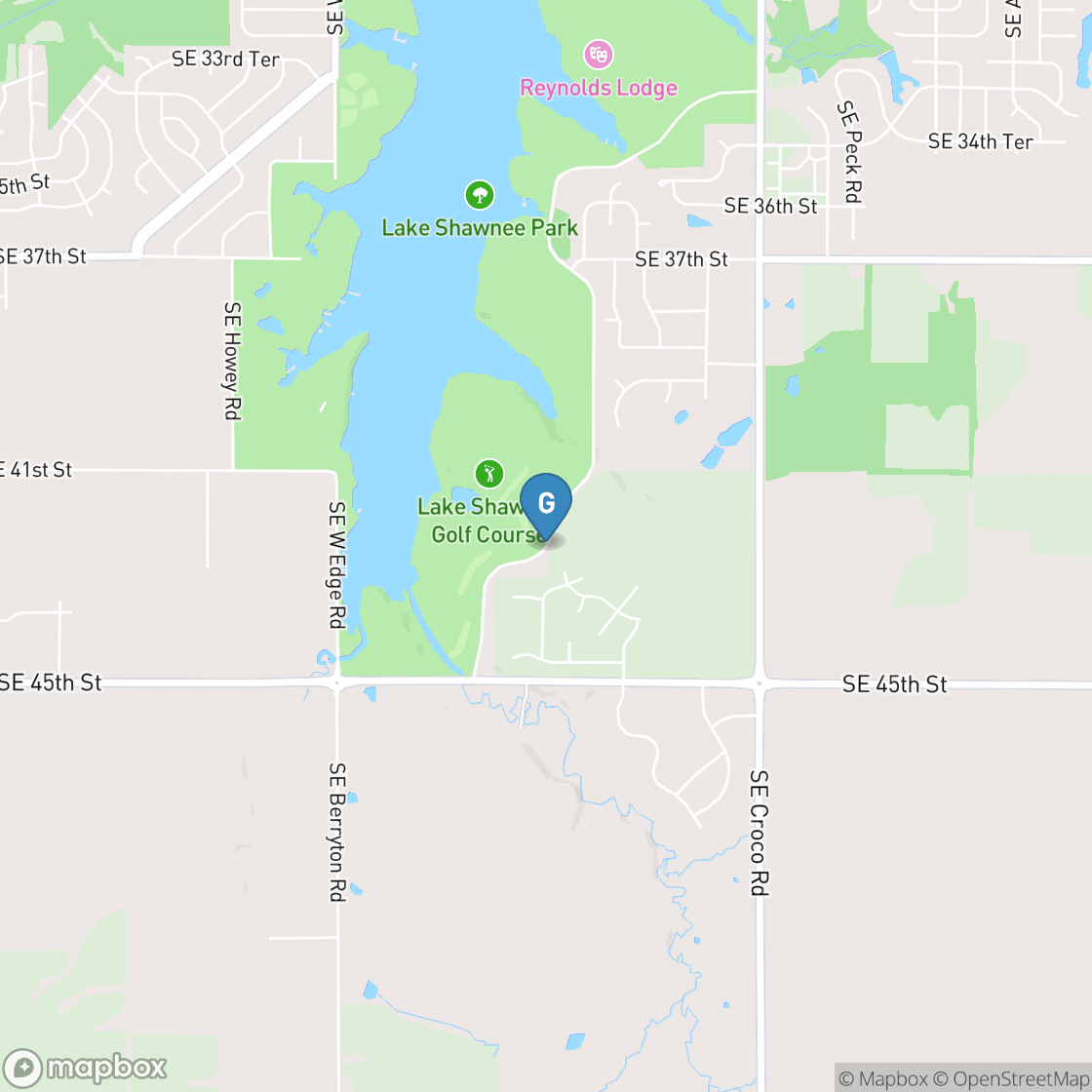 Map of Lake Shawnee Golf Course