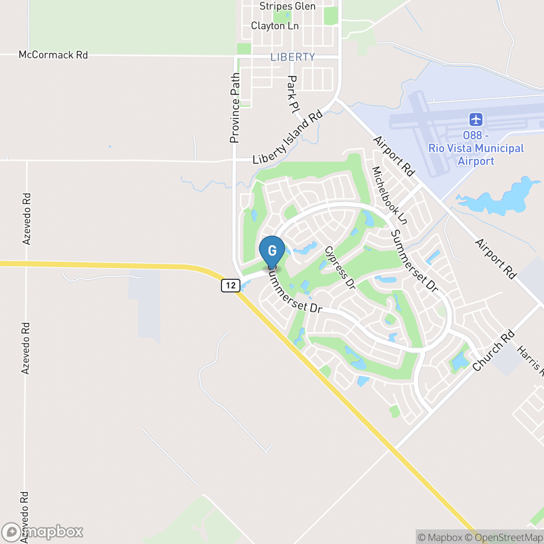 Map of Rio Vista Golf Club