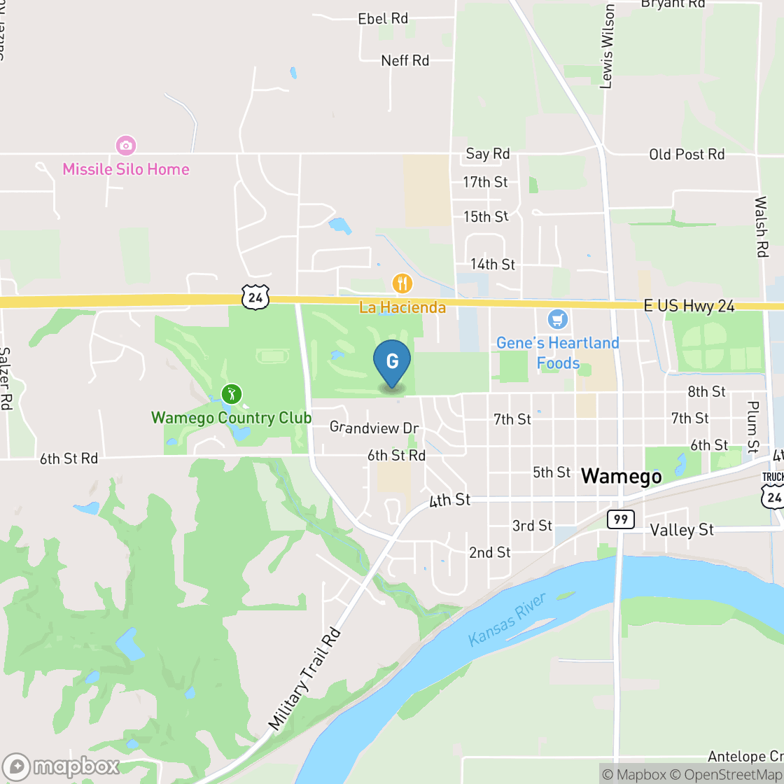 Map of Wamego Country Club