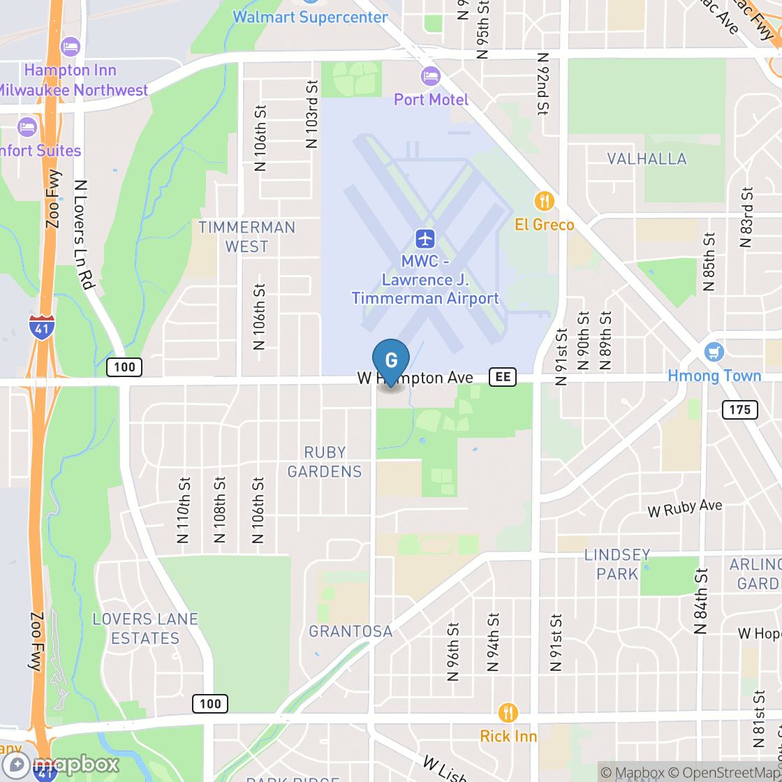 Map of Madison Park Golf Course