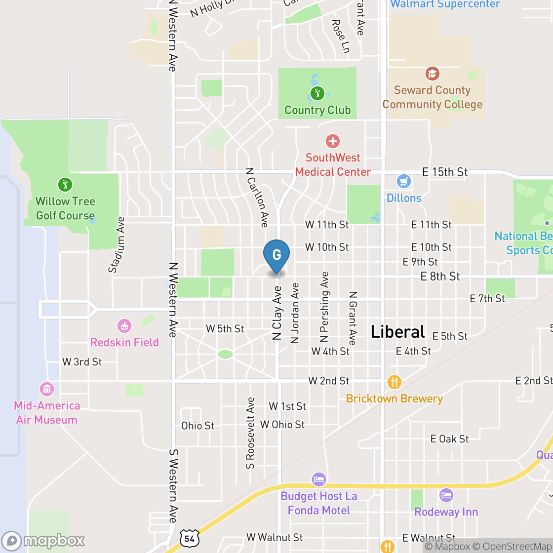 Map of Liberal Country Club