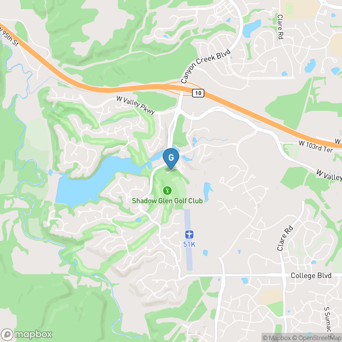 Map of Shadow Glen the Golf Club