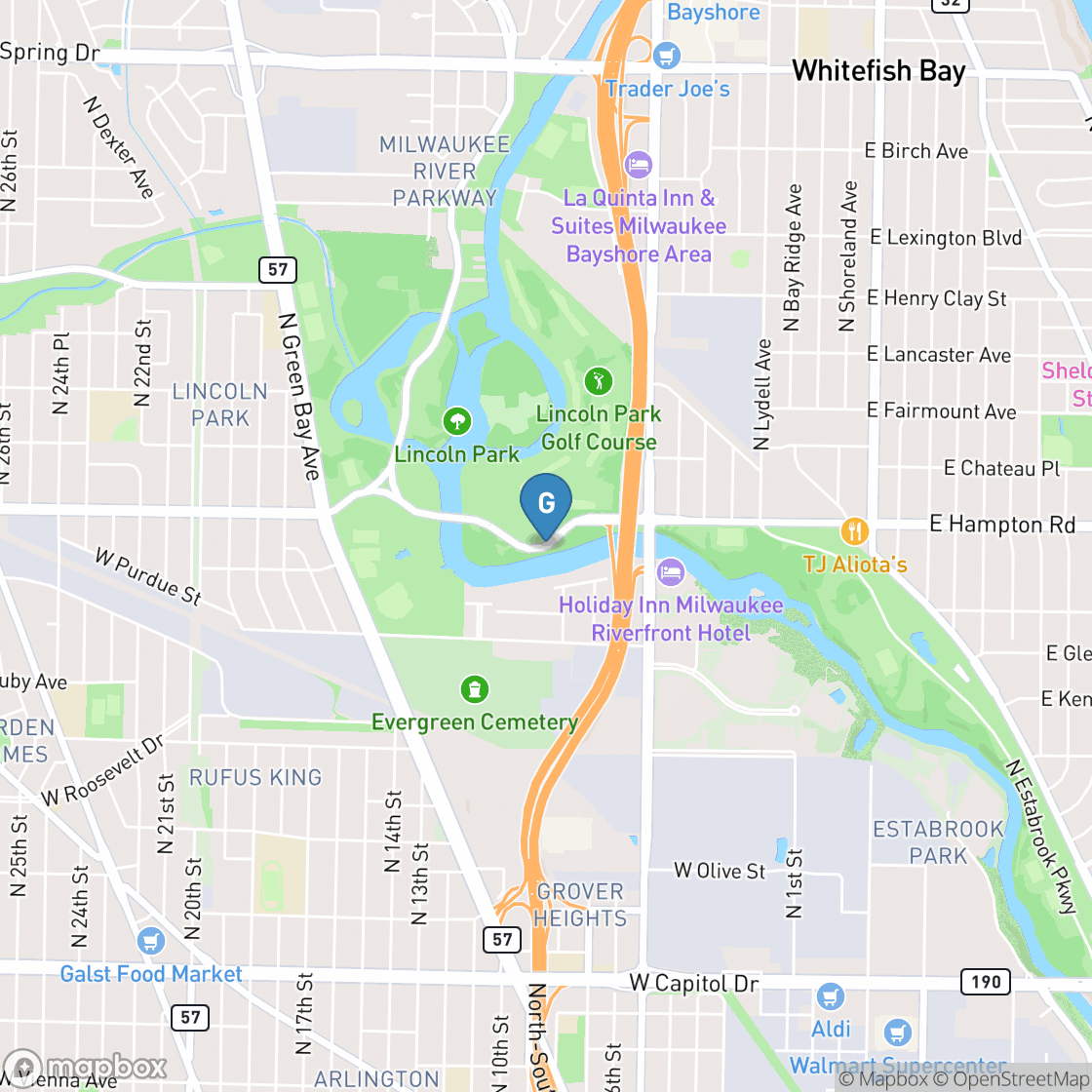Map of Lincoln Park Golf Course