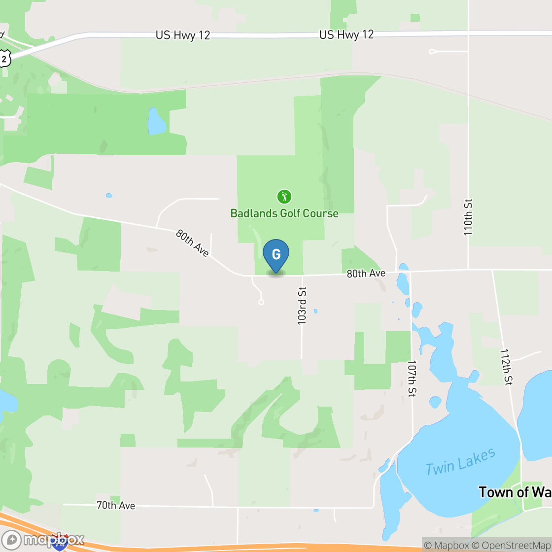 Map of Badlands Golf Course