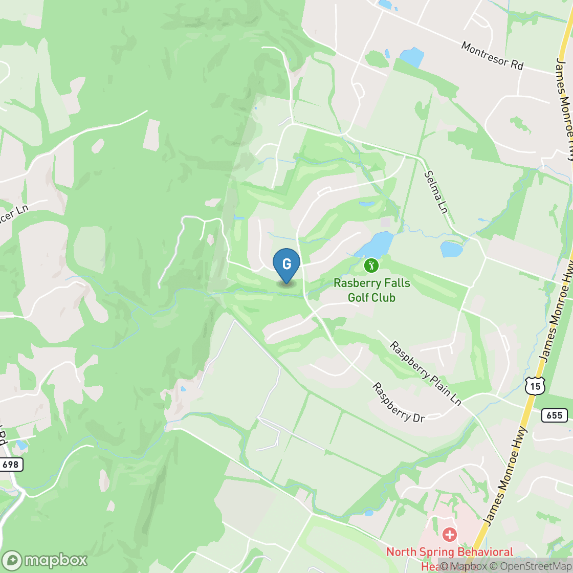 Map of Raspberry Falls Golf & Hunt Club