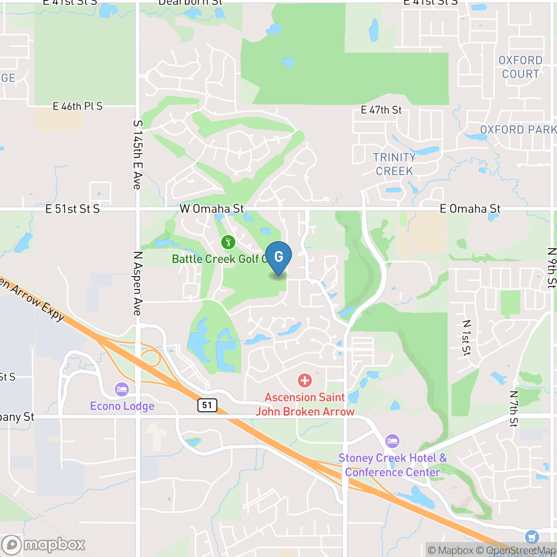 Map of Battle Creek Golf Club