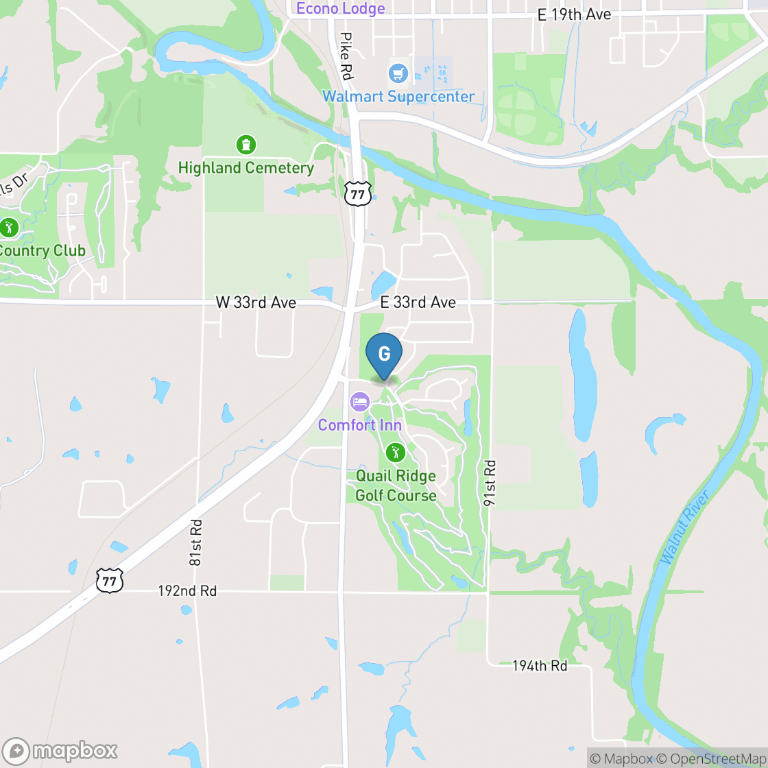 Map of Quail Ridge Golf Course