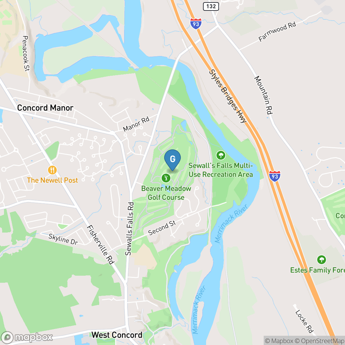 Map of Beaver Meadow Golf Course