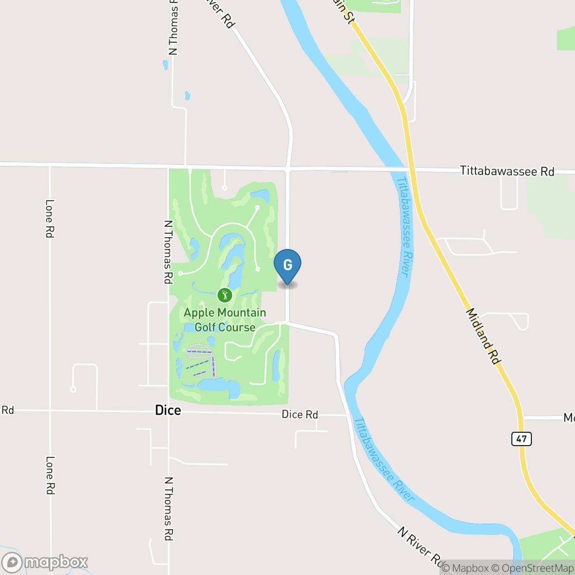 Map of Bayou Golf Club