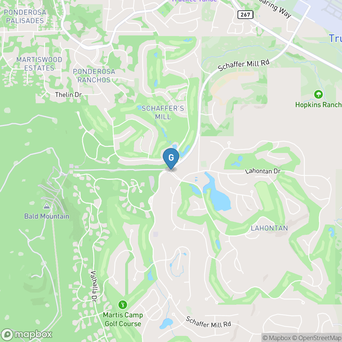 Map of Lahontan Golf Club